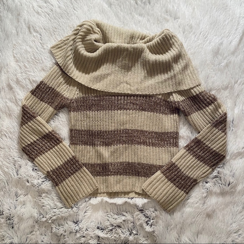 Copper Key Cowl Neck Sweater